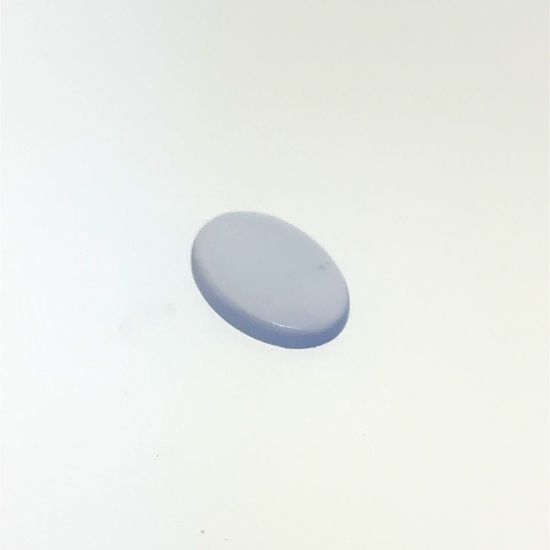 Blue Chalcedony Oval Tablet 13.8x9.7mm 2.7ct