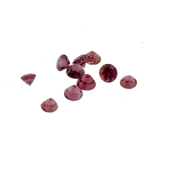 10 x SynthetiPurple Spinel 3.05ct 2.5mm