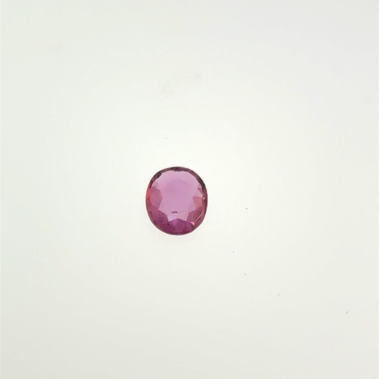 Oval Cut Pink Sapphire Gemstone .95ct 7x6mm (scratch underneath)