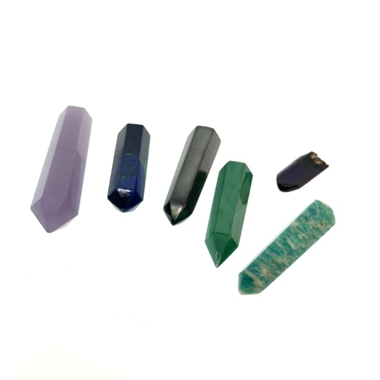 Healing Point Selection Amethyst Chrysoprase Titanium Quartz Azurite 34.1g