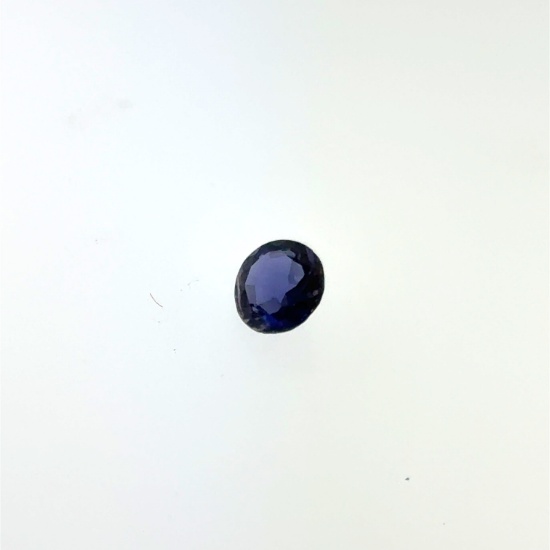 Round Blue Iolite Gemstone 6.3mm .9ct