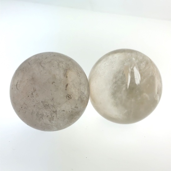 Pair of Quartz Spheres 18mm