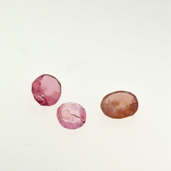 3 x Natural Pink Spinel (one with inclusions) 3.95ct
