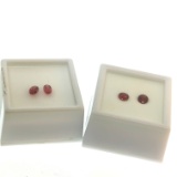 Matched Pair Pink and Red Labrodite 1.45ct