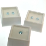 2 x Topaz Matched Pair 1.8ct + Blue Zircon .8ct Gemstones