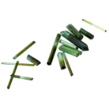 Rough Green Tourmaline Crystals 7g