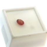 Orange Labradorite Gemstone .7ct 8x6mm