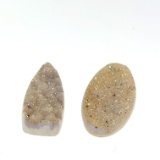 Druzy Quartz Shapes Silver