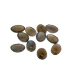 11 Labradorite Cabochon Gemstones 6.65ct 6.7x4.6mm