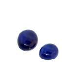 Pair of Lapis Lazuli Cabochon Gemstones 12ct