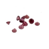 10 x SynthetiPurple Spinel 3.05ct 2.5mm