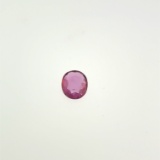 Oval Cut Pink Sapphire Gemstone .95ct 7x6mm (scratch underneath)