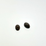 Pair of Black Sapphire Cabochon 1.4ct