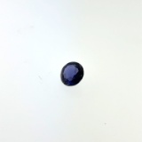 Round Blue Iolite Gemstone 6.3mm .9ct