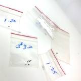 Mixed .5mm Gemstones Garnet Amethyst Emerald Aqua ++