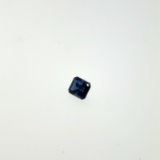 Emerald Cut Sapphire .58ct 4x5mm Chip on Bottom