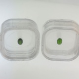 2 x Oval Cut Emeralds Gemstones