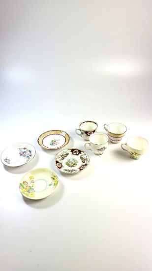 4 x Cups and Saucers - Foley, Old Royal, Duchess, Windsor