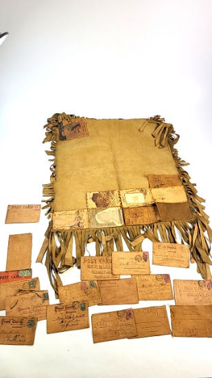 Vintage Leather Postcard Collection
