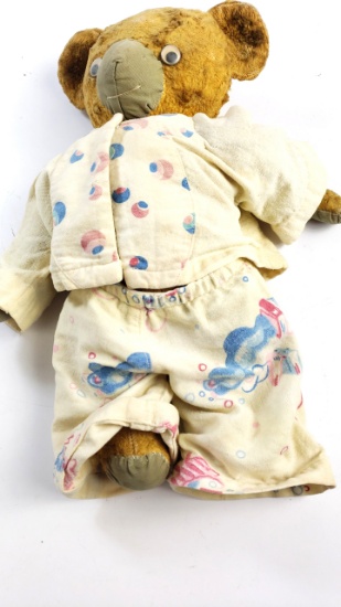 Vintage Teddy Bear in Pajamas