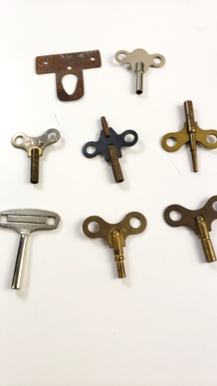 Collection of Vintage Clock Keys