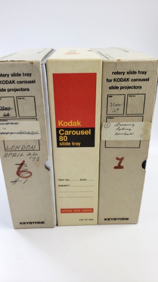 3 x Carousels of Vintage 35mm Slides - London Paris Sydney