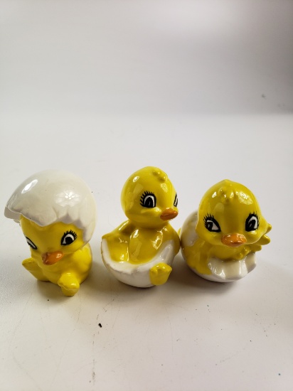 Set of 3 Ceramic Hatchling Ducks