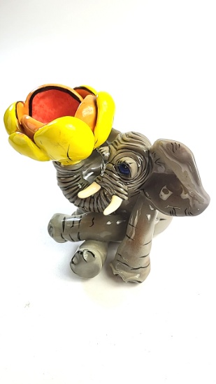 SWAk Ceramic Elephant Candle Holder