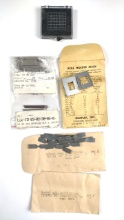 Graflex Roll Holder Mask With Metal Inserts, Fuse Links And #7 90 Degrees Bearing Burs Lot