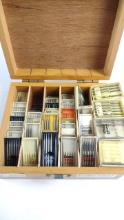 Assorted Dental Jewelry Bur Lot In Wooden Case, Dentsply Maillefer Busch, 1 Ball 156c Hart