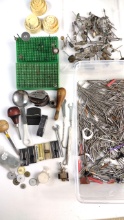Dental/jewelry Rotary Bur Lot With Gesswein, Dentsply Maillefer Files & Led 10x Loupe
