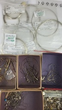 Otto Frei Argentium Silver Round Wire Assorted Gauges & Jewelry Findings Lot
