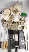Large Lot Assorted Jewelry Casting Tools Crucibles Molds Tongs Ceramic Honeycomb Soldering Blocks