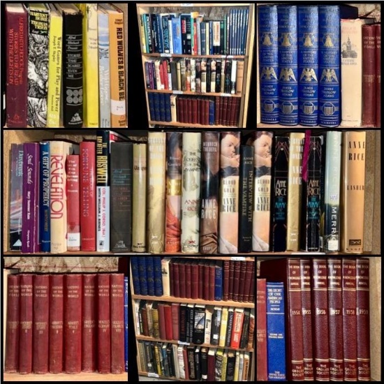 Massive Mixed Library Collection - Anne Rice, History, Unexplained ...