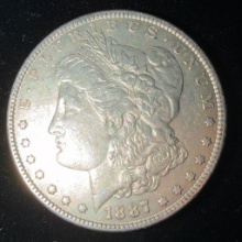 1887 Morgan Silver Dollar - Lustrous High Grade