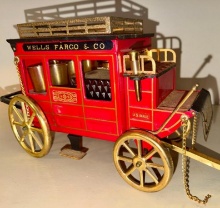 Vintage Wells Fargo Stagecoach Decanter- Wild West
