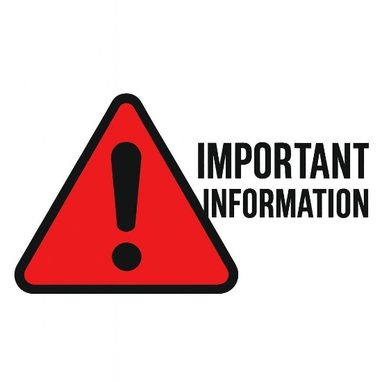 IMPORTANT INFORMATION READ BEFORE BIDDING!