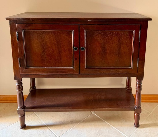 Farmhouse Charm! Solid Wood Console Cabinet - Buffet, Coffee Bar & Storage