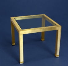 All That Glitters! Vintage Brass & Glass Side Table