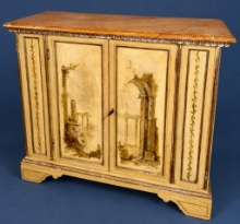 Vintage Hand Painted Italian Cabinet