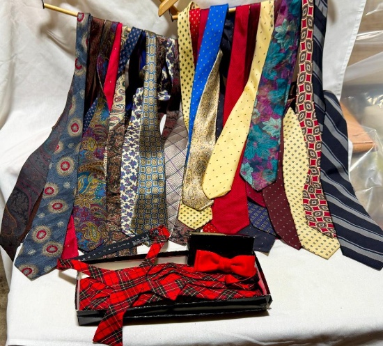 Vintage Designer Silk Necktie Collection - Hugo Boss, Valentino, Ralph Lauren & More!