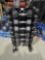 Dumbbell Rolling Stand w/ 2 x 1-10KG, 12.5KG, 15KG, 17.5KG, 20KG, Hex Dumbb