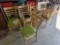 Lot of (8) Wood Dining Chairs (Need new upholstering)