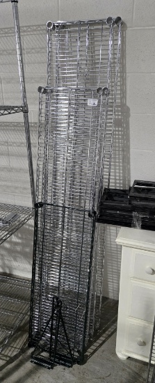 Lot of Assorted Mesh Rack Shelves