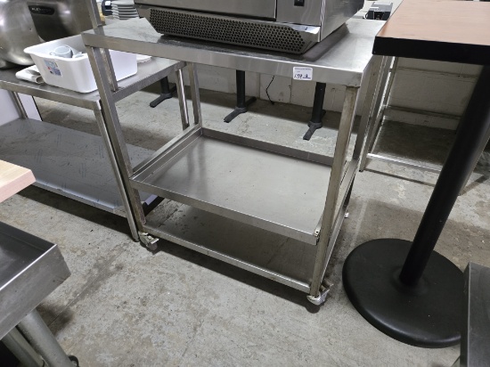 Stainless Steel Rolling Work Table 36"x24"