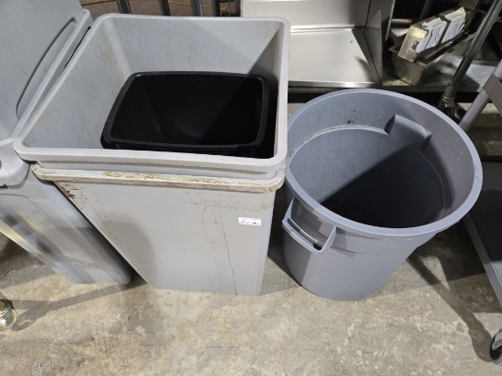 Lot of Assorted Garbage Bins