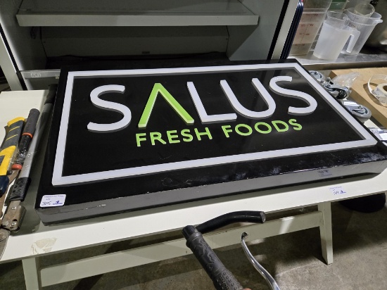 41" x 26" "Salus Fresh Foods" Sign
