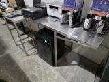 Stainless Steel L-Shaped Corner Table 77