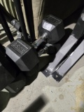 Lot of (2) 25KG Hex Dumbbells