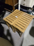Lot of (2) Wood Stools